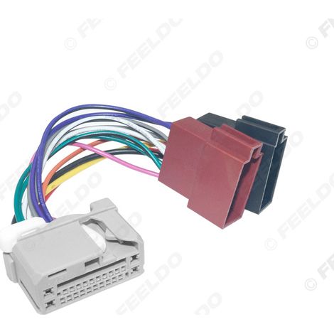 Compatible with the original Honda (2008) to Volkswagen ISO car radio conversion cable, ISO audio/video power cable (1/5)