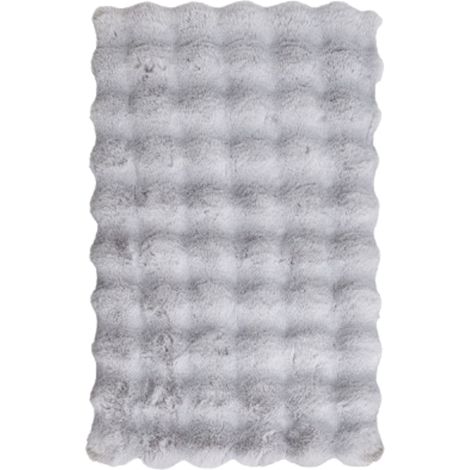 Badezimmerteppich 50x80 cm grau (1/5)