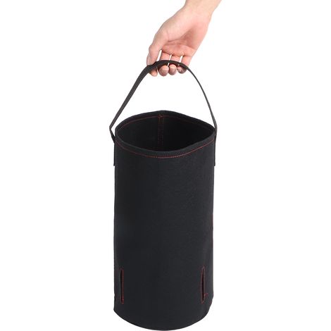 Sac de culture imperméable et respirant en feutre pour fraisiers et légumes, avec trous pour plantes. (1/5)