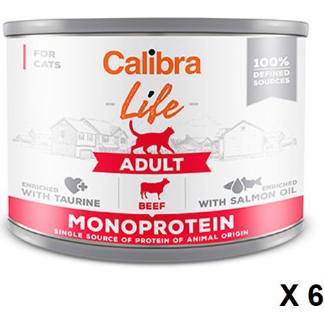 Cat Life Lata adulto Ternera 6x200gr