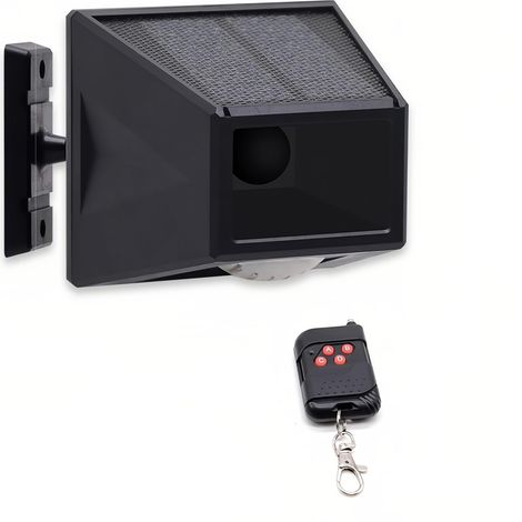 Allarme solare per esterni con rilevatore di movimento a rotazione libera, impermeabile IP65, sirena potente da 129 dB, luce stroboscopica con telecomando per frutteto, fattoria, fienile