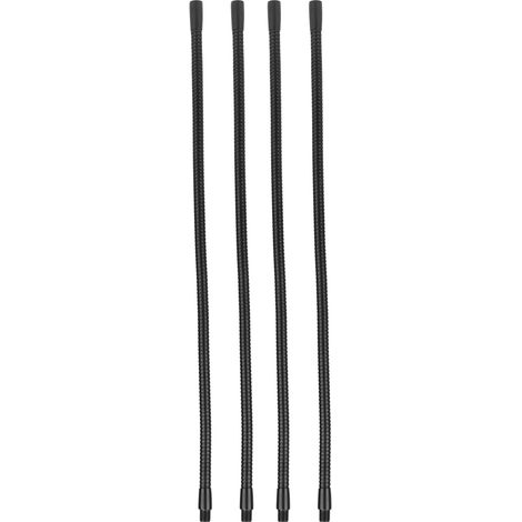 Tuyau de Lampe à Col de Cygne Tuyau de Lampe Flexible Universel Réglable 4 Pièces pour Luminaire 40cm 10 mm (1/4)
