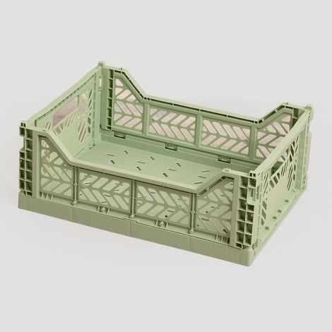 Boîte Pliable et Empilable en Plastique Doli SKLUM Céladon 40 cm (1/5)