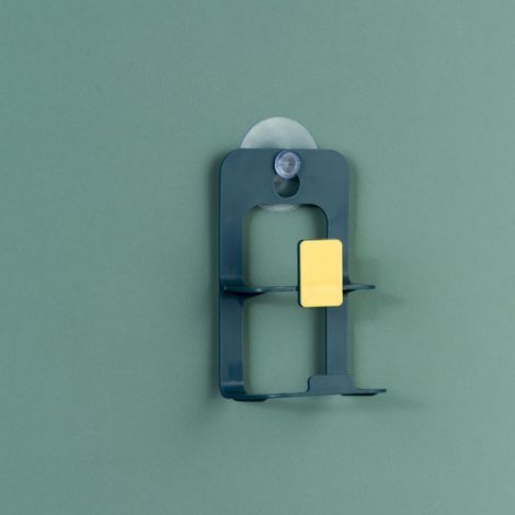 Abtropfgestell für die Küchenspüle, Seifenschalen-Abtropfgestell, Saugnapf für die Küche, Schwammhalter, Küchenzubehör, Aufbewahrungsutensilien (blau) (1/5)