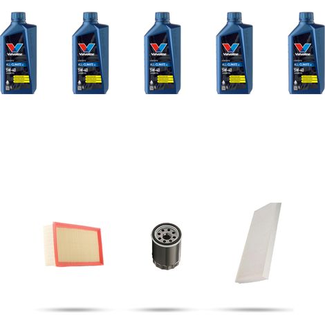 Kit tagliando 3 FILTRI e 5L OLIO compatibile con Lancia Phedra 2.2 6V 150kw dal 2002 (1/5)