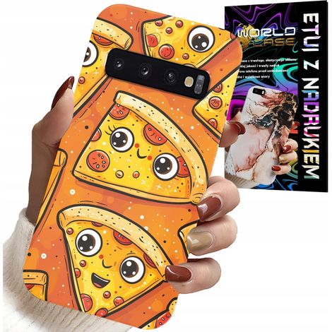 Coque pour Samsung Galaxy S10 Plus - Coque pizza souriante mignonne + film protecteur (1/5)