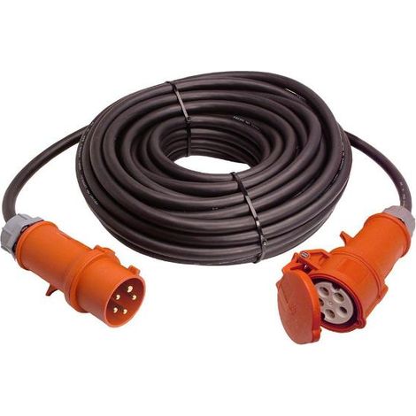 as-Schwabe CEE-Verlängerung 50m 32A IP44, H07RN-F5G4, 400V