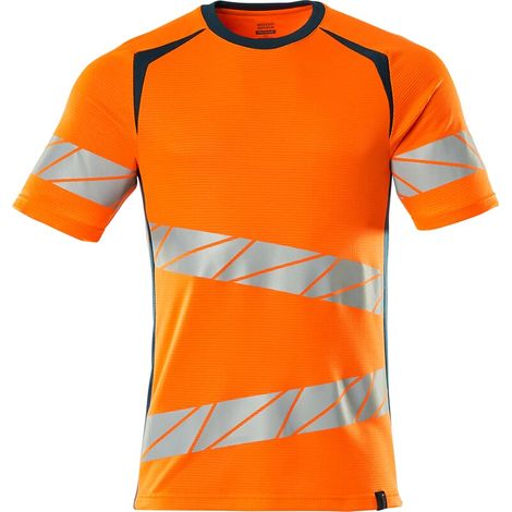 Mascot Warnschutz Premium T-Shirt ACCELERATE SAFE 19082-771 Gr. S hi-vis orange/dunkelpetroleum (1/5)