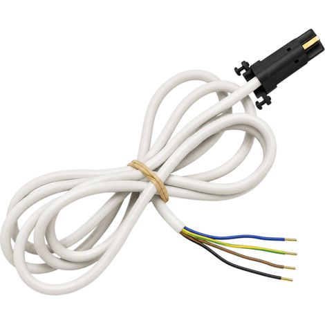 Câble Alimentation 4 Fils 2,5 m Compatible Moteur Filaire Somfy Simu - Fiche Noire - Volet Roulant Réf. 9203802