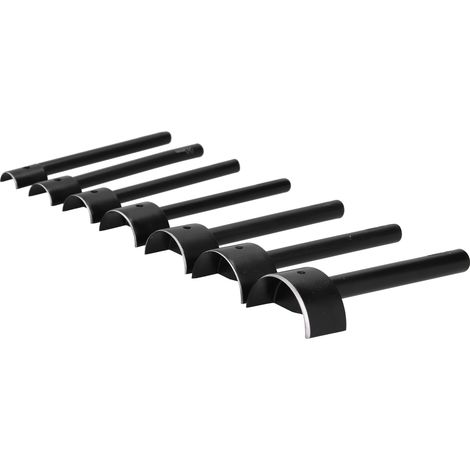 Ensemble de 7 emporte-pièces semi-circulaires pointus pour cuir, outils pratiques pour embellir les extrémités de ceintures. (1/5)