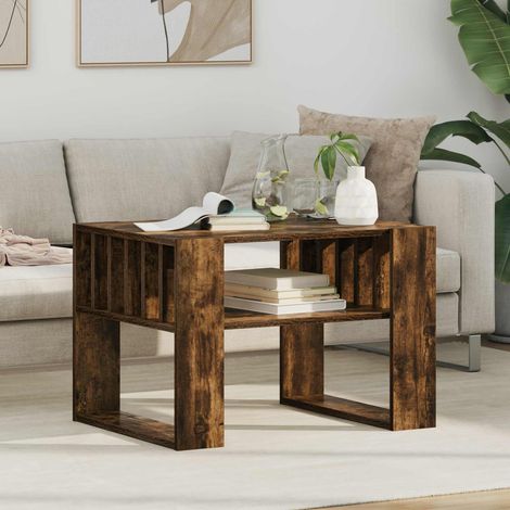 Couchtisch Geräucherte Eiche 66 x 49,5 x 45 cm Holzwerkstoff