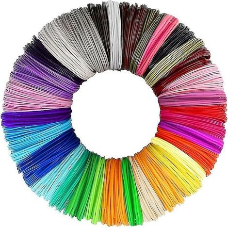 30 Recharges Filament PCL 1,75mm Couleurs Aléatoires Matériau Végétal Non Toxique pour Stylo 3D Loisirs Créatifs (1/5)