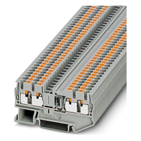 Bloc de jonction de traversée Phoenix Contact PT 2.5-QUATTRO-DIO/R-L, 0.14  4mm², Enfichable, Gris ( Prix pour Paquet de 5 )