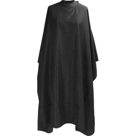 Barber Cape Waterproof Adjustable Cloth Hairdressing Apron Hairdressing Cape Salon Haircut Cape (Black) (1/5)