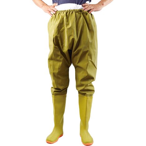 Cuissardes de pêche imperméables, résistantes à l'eau et antidérapantes, avec bottes intégrées pour hommes et femmes, taille 41 (1/5)