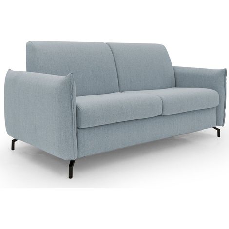 Scarlet Schlafsofa aus wasserfestem Baumwollmischgewebe T19 195 cm (mat.140x197) baby blau