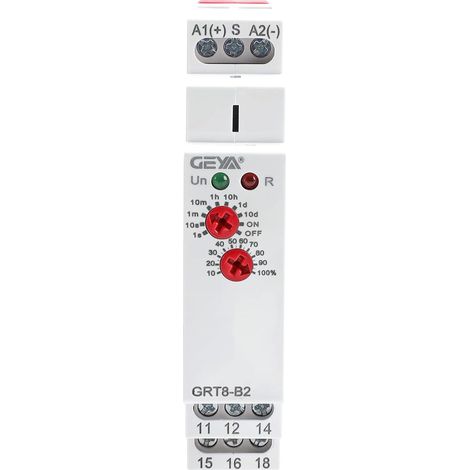 Retarder mise hors tension Relais temporisé à fonction unique 2SPDTs 16A Électronique Minuteur Retarder arrêt Relais(GRT8-B2,AC/DC12V-240V) (1/5)