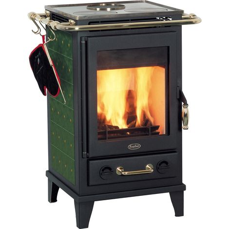 Florenz Keramik grün, 7 kW H909 x B660 x T541 mm, 150 kg