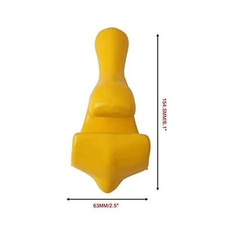 Démonte-pneus en caoutchouc recouvert de perles, dispositif de retenue jaune pour moto, compatible avec la plupart des modè (1/3)