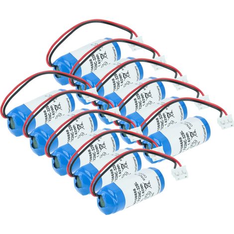 vhbw 10x Battery compatible with Mitsubishi FX2NC series controllers Industrial Controller (450 mAh, 3.6 V, Li-MnO2)