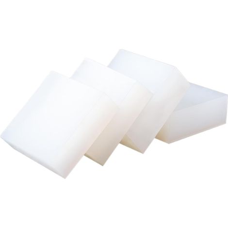 Bloc amortisseur en caoutchouc 4 parties, silicone 80x80 mm (1/5)
