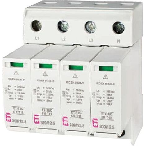 Parafoudre combiné ETI ETITEC SM T12 300/12,5 3+1, AMD