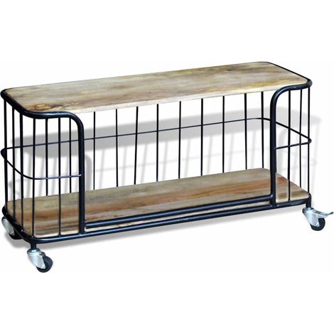 Maison Exclusive - TV-Schrank Massivholz Mango 100x40x45 cm (1/5)