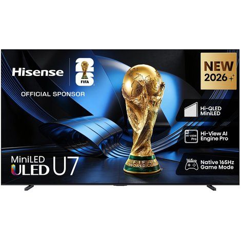 Hisense 100U7SE TV 2,54 m (100") 4K Ultra HD Smart TV Wi-Fi Nero, Grigio 1000 cd/m²