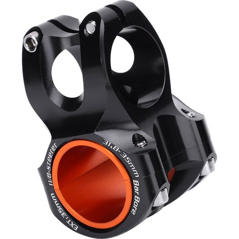Potence de vélo 35MM en alliage d'aluminium pour VTT et vélos de route - Tige courte noire (1/5)