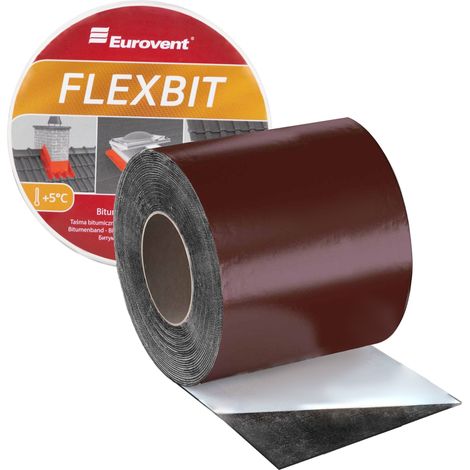 Cinta bituminosa Flexbit de 150 mm x 10 m, color RAL 8017 (1/5)