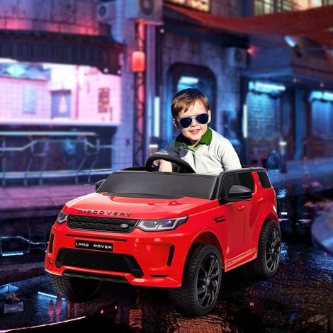 Rouge - Voiture électrique 12V 3-6 ans, permis, 2 moteurs, télécommande, ceinture, musique/klaxon/phares (1/5)