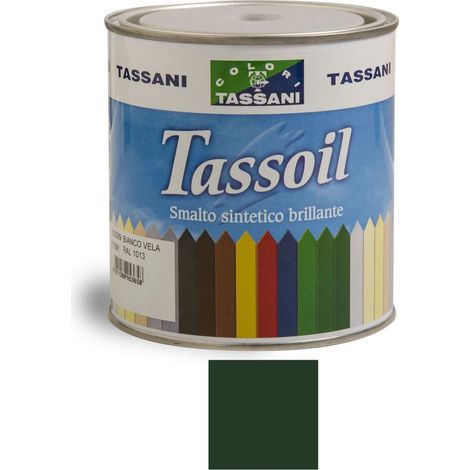 Tassoil Smalto Sintetico Brillante 750 ml Verde Vittoria