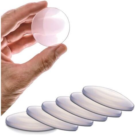 Door Stopper Wall Transparent Self-Adhesive Door Stopper Wall Sticker Türklinkenpuffer Floor High Quality Door Handle Protection Wandschutz Casements & Door Handle Tamp (1/4)