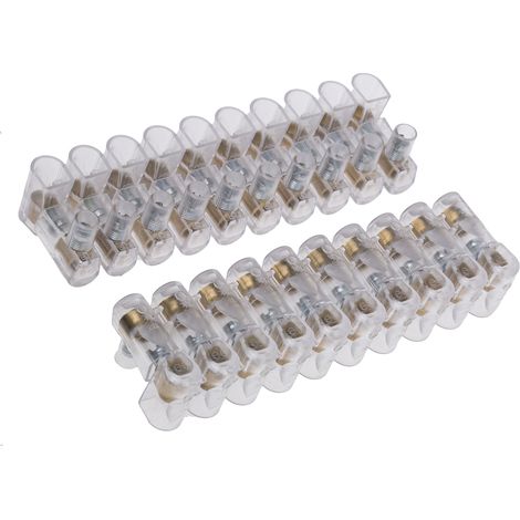 Bornier de raccordement RS PRO, 10 pôles , 10.1mm, A visser, 24A ( Prix pour Paquet de 10 )