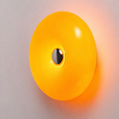 Applique murale LED design moderne verre orange Ø30cm CCT 3000 4000 6000 K
