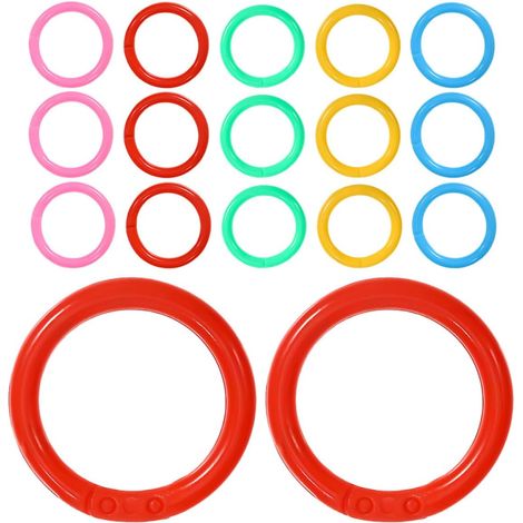 Anneaux de reliure ouverts en plastique UPKOCH 20 mm, 150 pièces (1/5)