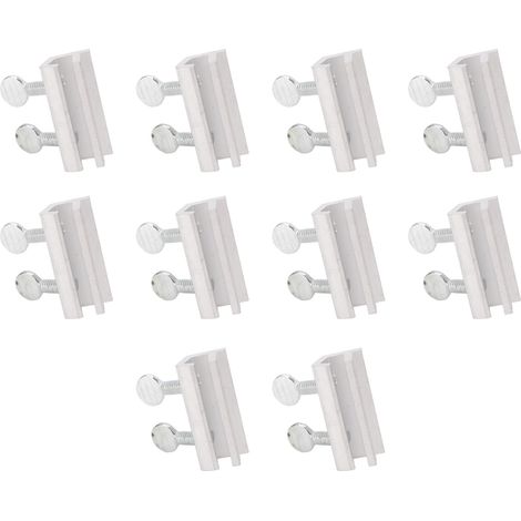 10 pièces verrous de fenêtre coulissante réglables, kit de blocage vertical et horizontal pour sécurité (1/5)