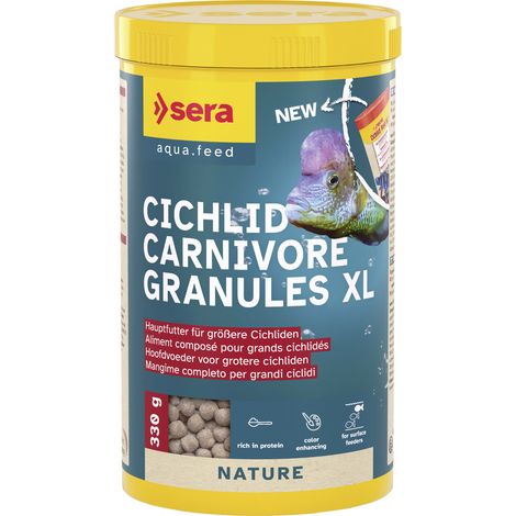 Sera Fischfutter Cichlid Carnivore Granules XL 1 L Fischfutter