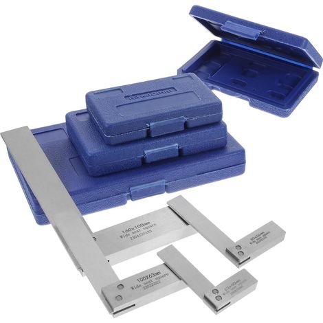 Équerre de Précision en Acier Inoxydable 1 Set 90 Degrés Mesure Haute Précision, Forme en L, Couleur Argenté, pour Ingénieurs Mécaniques (1/5)