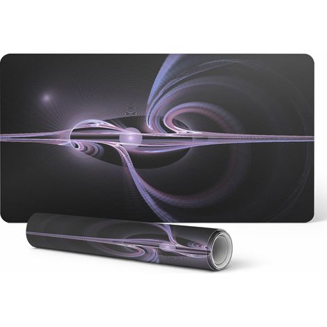 Protector universal para mesas y encimeras con dise帽o de espiral fractal, 90x45 cm. (1/5)