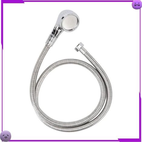 Ensemble de robinet de lit de shampoing - Tête taille M - Anti-fuite (noyau céramique) - Flexible - Finition galvanisée brillante (1/5)
