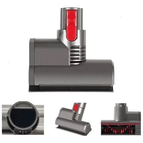 Mini brosse turbo pour matelas avec moteur, compatible avec Dyson V7, V8, V10, V11, brosse à dégagement rapide pour canapé, siège auto et fauteuil, élimine les bactéries et les allergènes. (1/5)