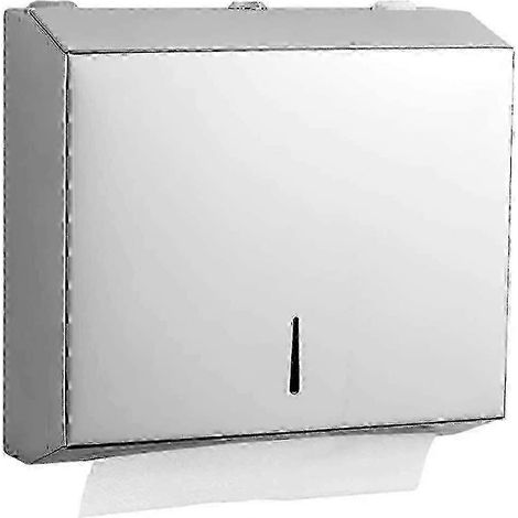 Porte-essuie-tout mural en acier inoxydable pour cuisine, salle de bain et commerces (1/4)
