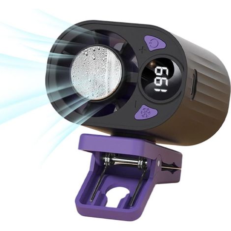 Ventilateur d'été portable, circulateur d'air rechargeable par USB, refroidisseur personnel rotatif à 360 degrés, technologie silencieuse à économie d'énergie pour les voyages, le camping, la plage