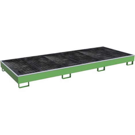 Bauer Südlohn Bac à rayonnage avec insert PE RW-GR 3300-2 PE, peint, vert réséda (1/2)