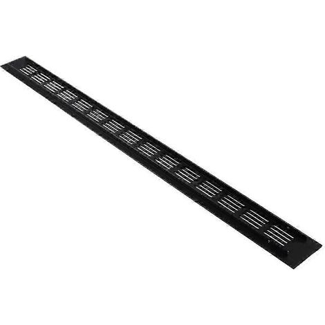 Grille de ventilation rectangulaire en alliage d'aluminium, 600 mm x 50 mm, lot de 2 pour meubles de cuisine et armoires (1/5)