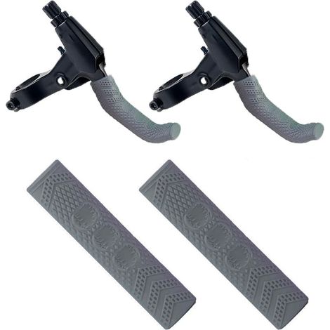 Bremshebelüberzug aus Silikon, Bremshebelschutz, Bremsgriffüberzug für Mountainbike und Rennrad, Grau (1/5)