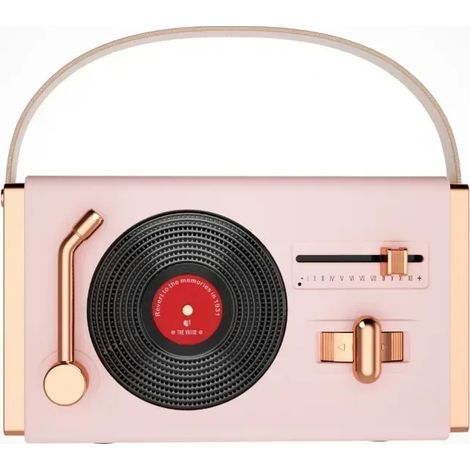 (Rose) Mini-platine vinyle multifonctionnel Bluetooth (1/5)