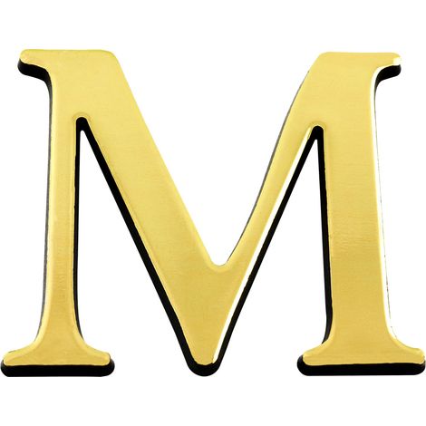 Lettre M Or Hauteur 25mm - 4621050 (1/2)