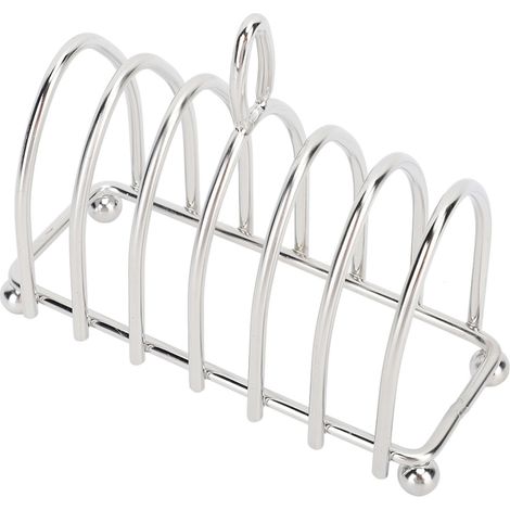 Grille-pain en acier inoxydable, facile à nettoyer, style vintage, résistant à la rouille, pour la cuisson du pain, 7,6 x 16 x 6,4 cm (1/5)